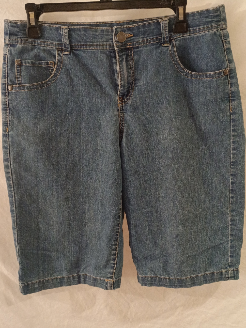 Kim Rogers Medium Blue Denim Bermuda Shorts